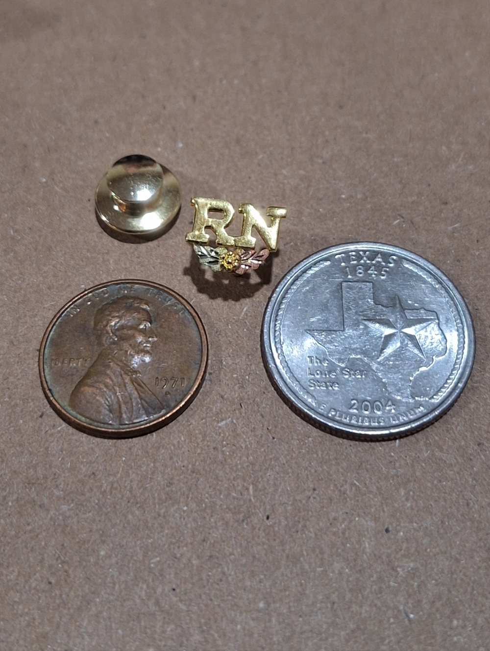 Black Hills Gold RN Nurse Pin G597 10K Gold Retired/Unavailable - Picture 3 of 9